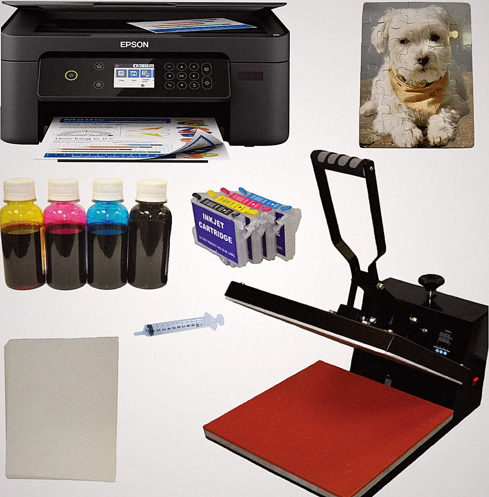 15"x15" Heat Transfer Sublimation Press Epson Printer Paper Mouse Startup Bundle