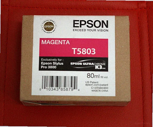 2017 - EPSON T5803 MAGENTA ULTRACROME INK CARTRIDGES FOR EPSON 3800 PRINTER