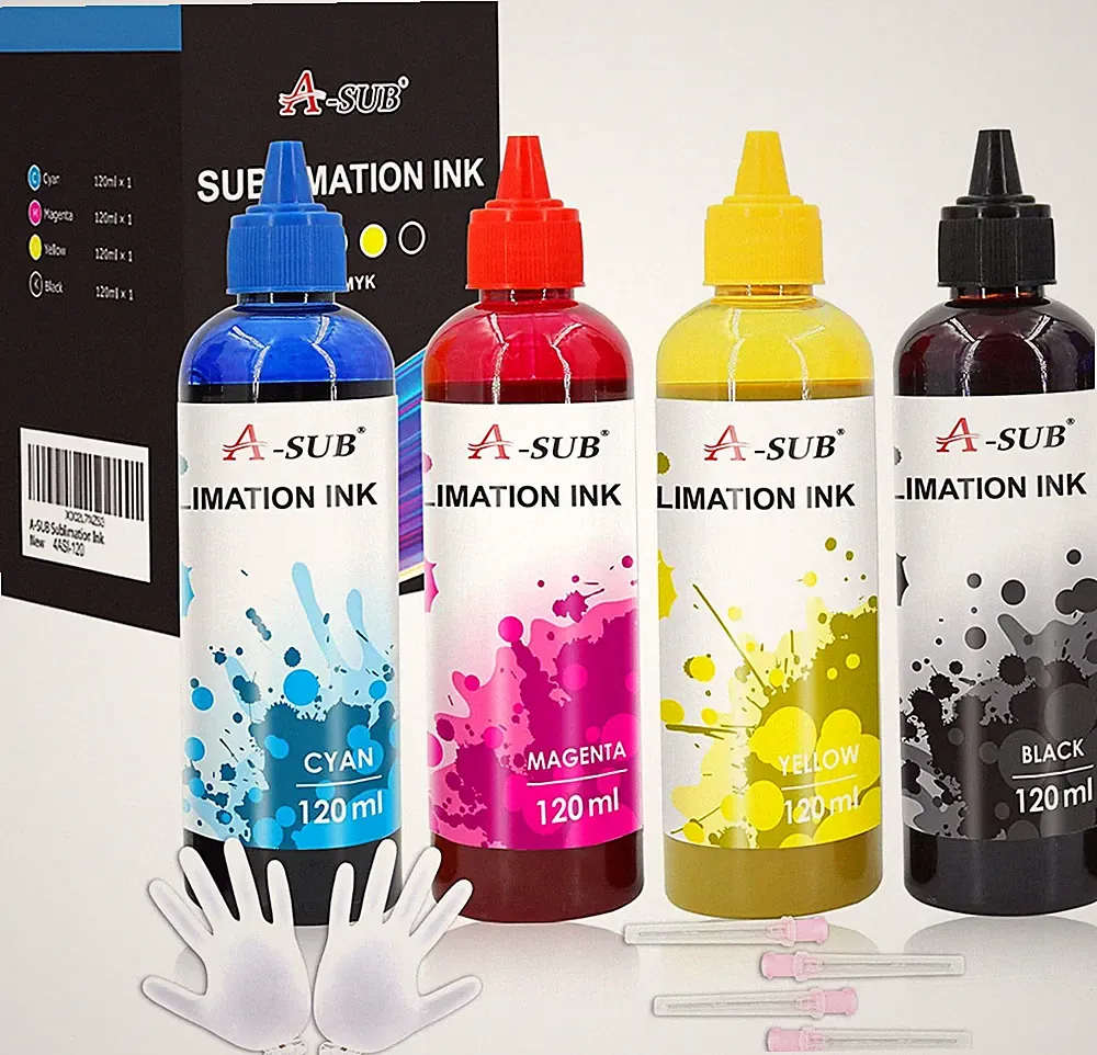480ML A-SUB Sublimation Ink for ET-2720 2760 2803 2800 2850 4800 WF-7720 7710