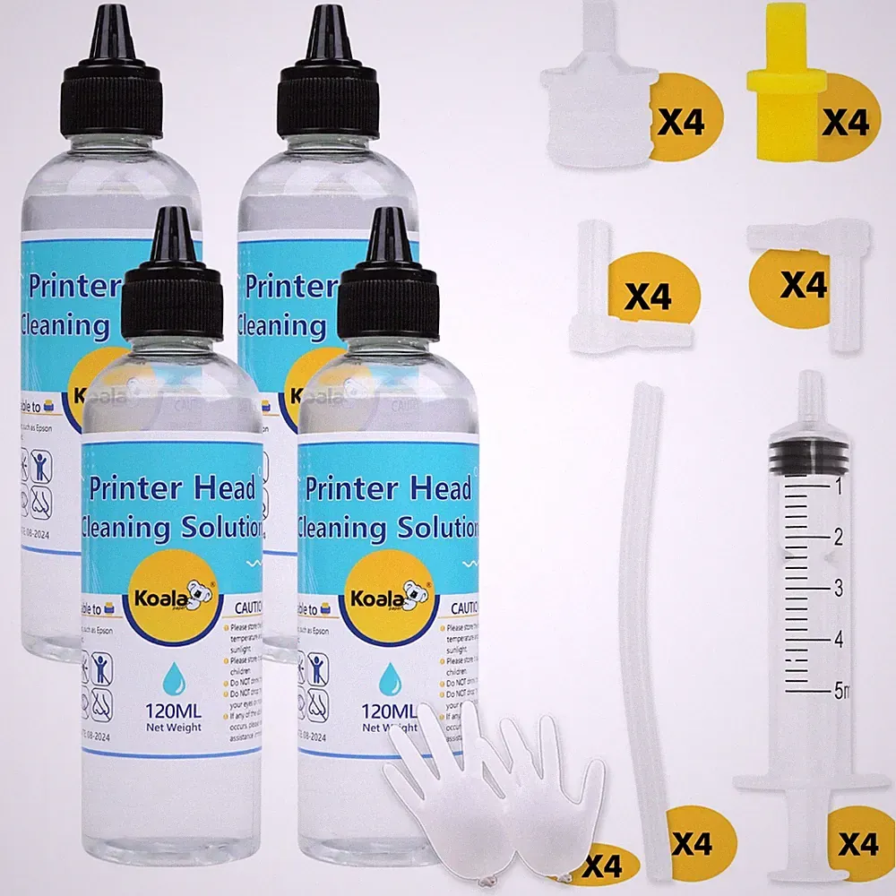 480ML Print Head Cleaning Kit Flush Solution for Inkjet Printer HP Canon Brother