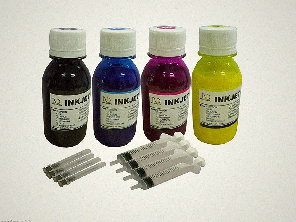 4x100ml ND® Sublimation Heat Transfer Refill Ink for All Brother 4-Color Printer
