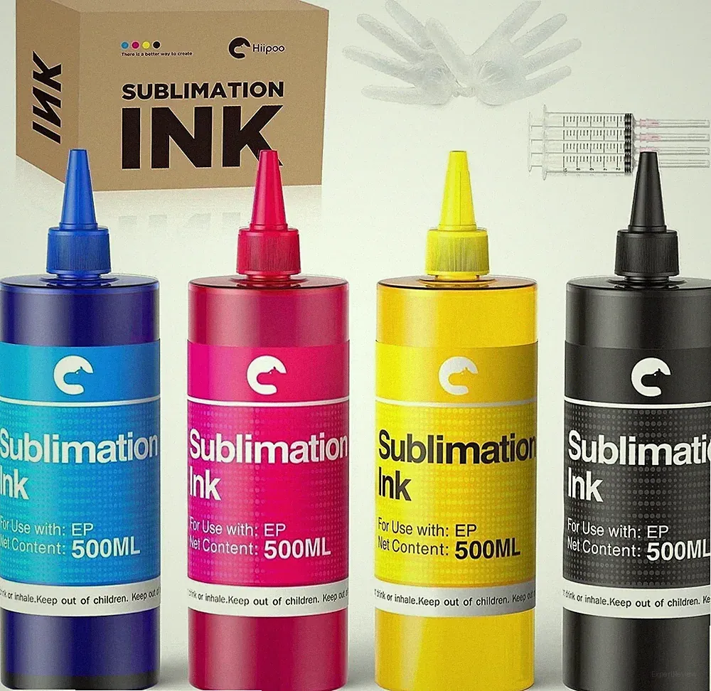 4x500ML Hiipoo Sublimation Ink with Heat Tape Refill for WF7710 ET2760 2720 2800