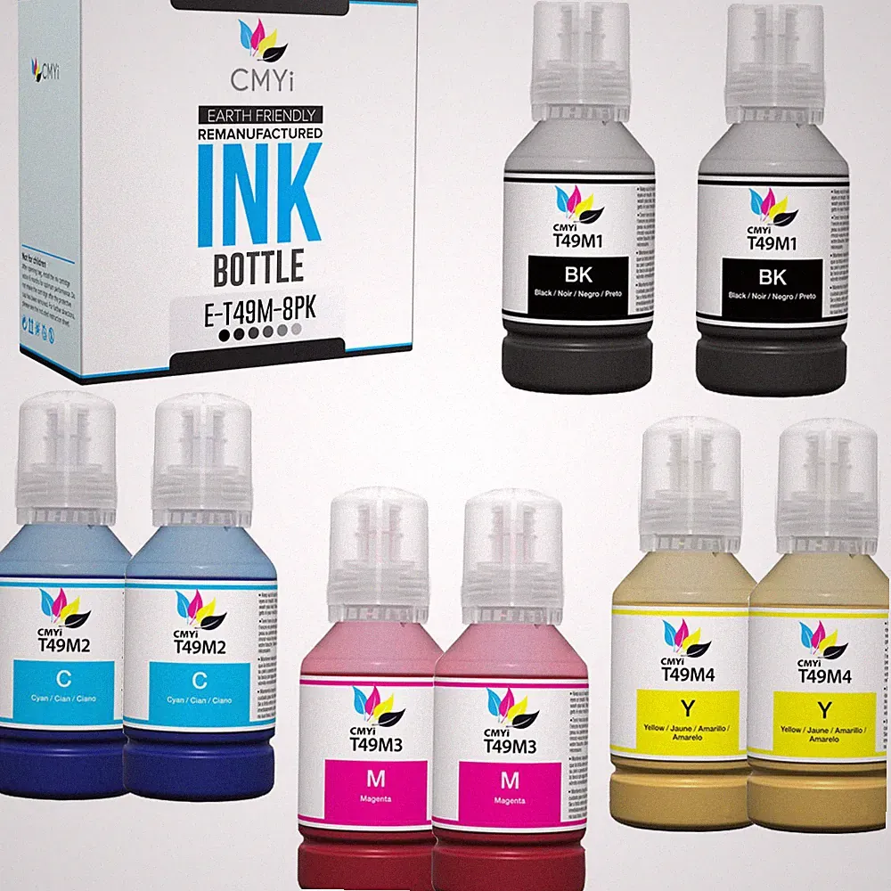 8-Pack Compatible Epson T49M Sublimation Ink Bottles for SureColor F170 F570 Pro