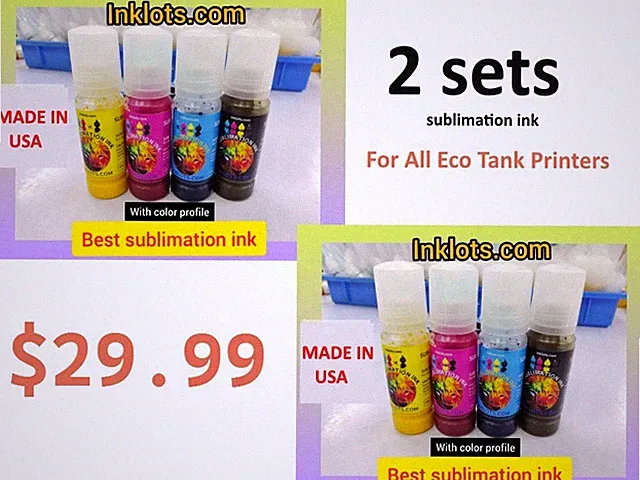8 pk best selling sublimation ink in USA .. Eco king brand sub ink 800 ml tank