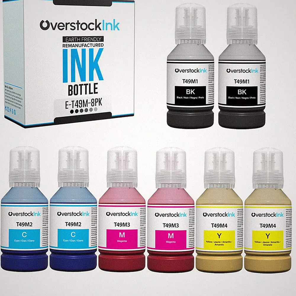 8PK OSI T49M Sublimation Ink Bottles Compatible for Epson SureColor F170 F570