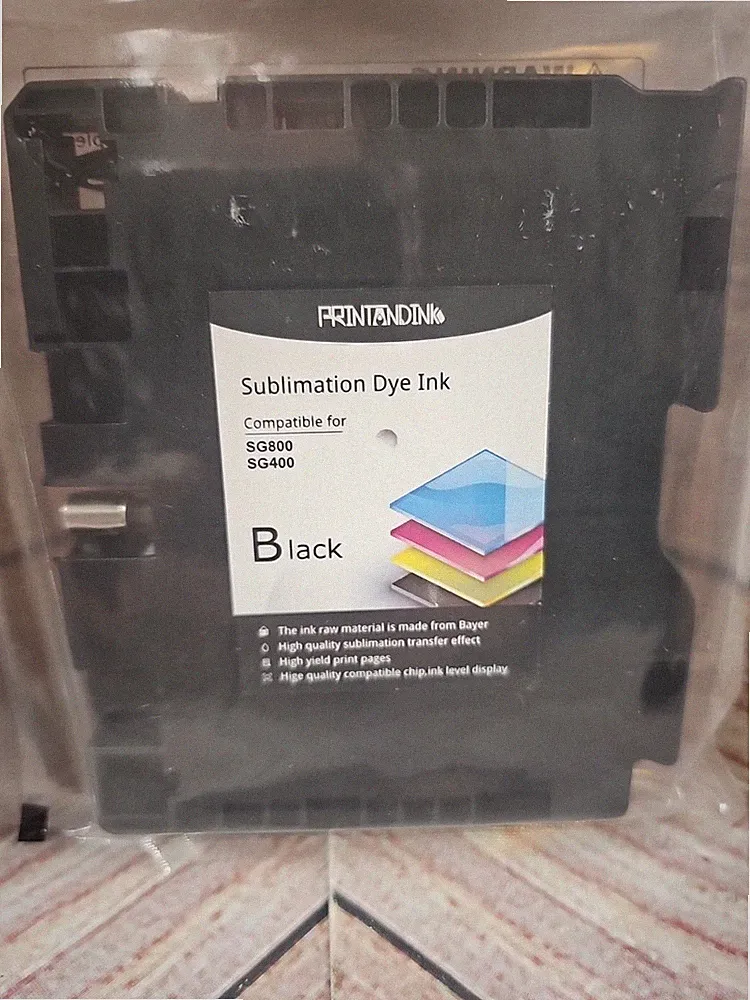 BLACK Heat transfer Printer Sublimation Ink Cartridge For Sawgrass SG400 SG800