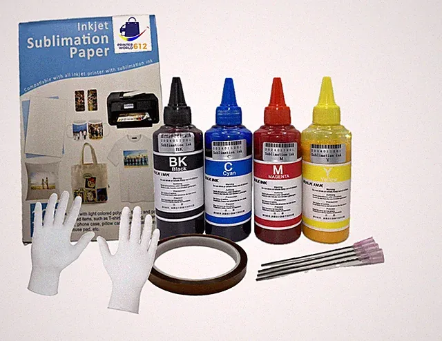Bundle Kit PRINTERWORLD Sublimation Paper 100 Sheet + Sublimation Ink 2720 2803
