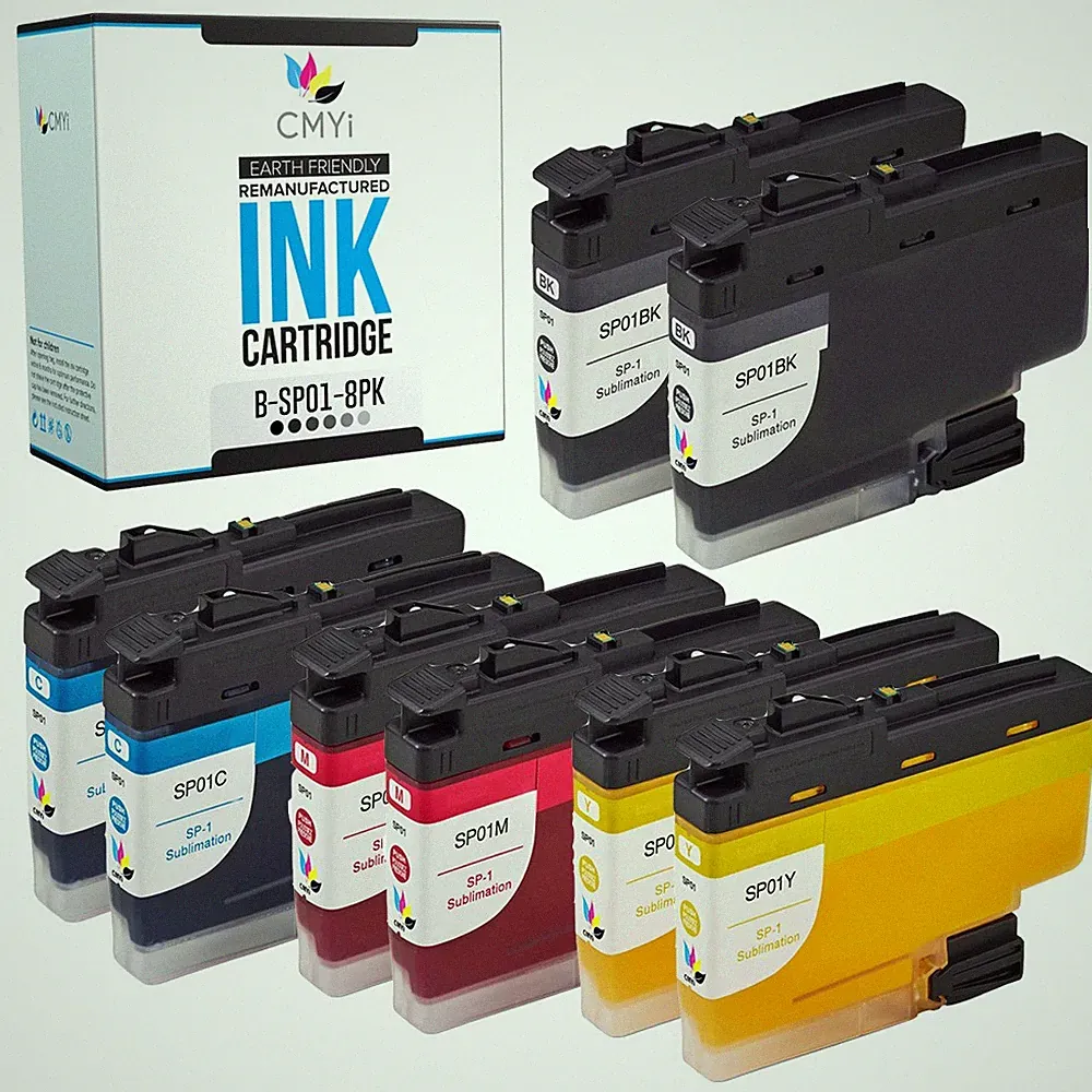 CMYi Compatible 8PK SP01 Printer Cartridge fits Brother SP1 Sublimation Printer