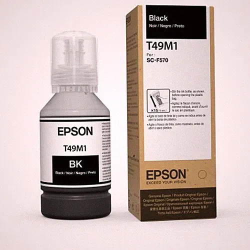 GENUINE OEM Epson Dye Sublimation Black 4-Ink Set For F170 & F570 (T49M120)