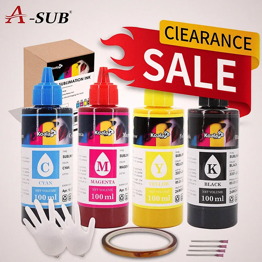 Koala Sublimation Ink for Inkjet Printer Epson 2760 2720 2803 2400 WF-7710 400ML