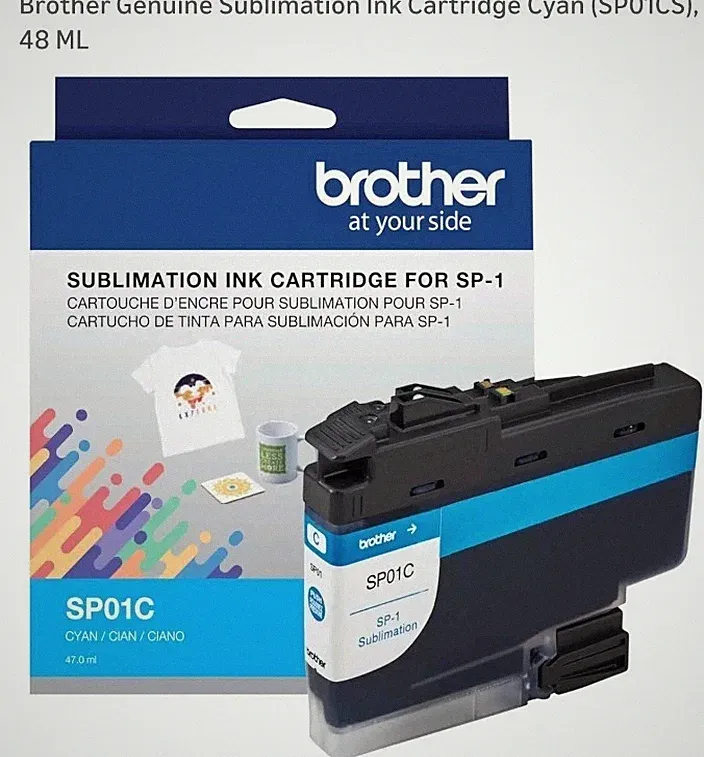 New GENUINE Brother SP01C Cyan Ink for SP-1 Sublimation Printer 47 ml