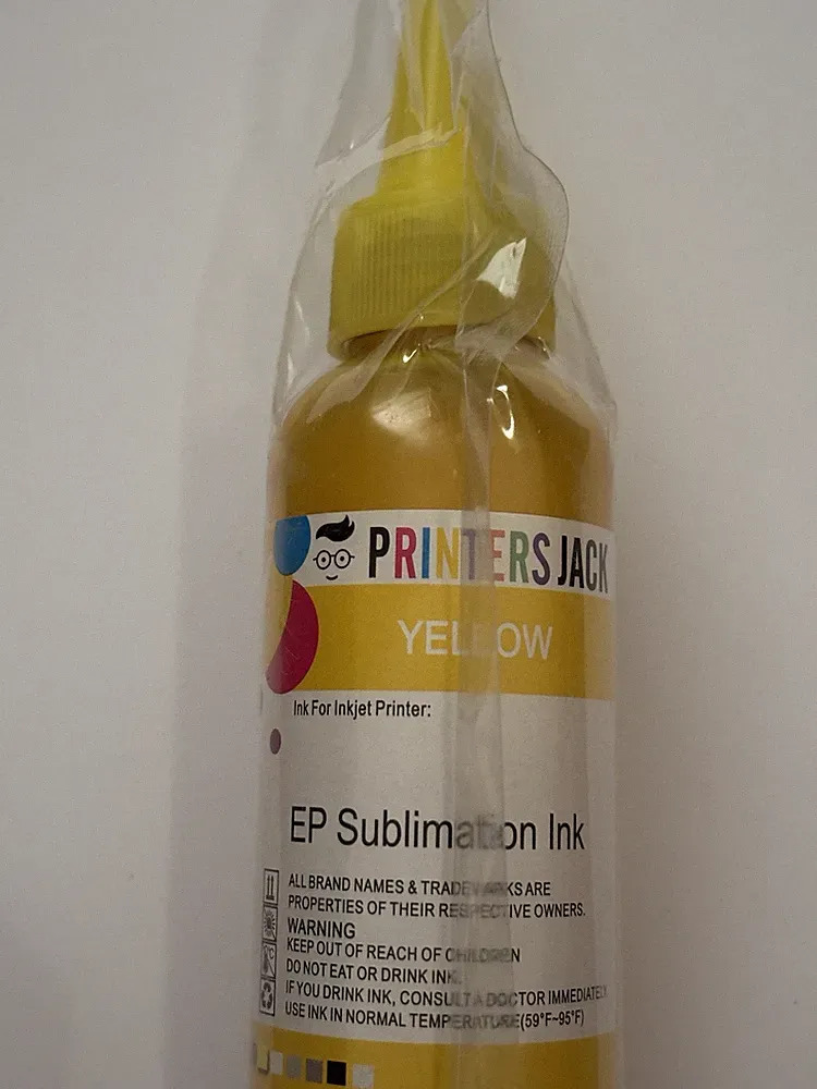 Printers Jack 100ML EP Sublimation Ink for EcoTank Printers Yellow NEW & SEALED