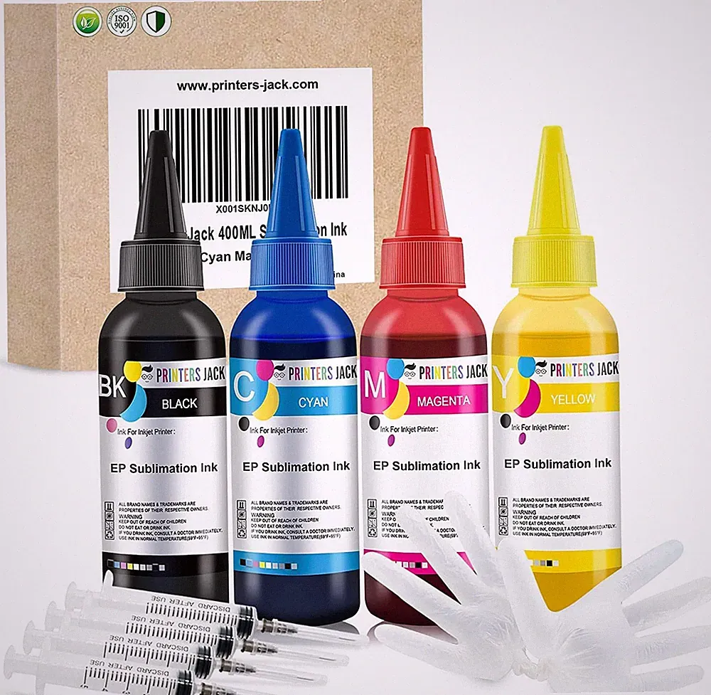 Printers Jack 400ML Sublimation Ink Refill for Epson Inkjet Printers Heat Press