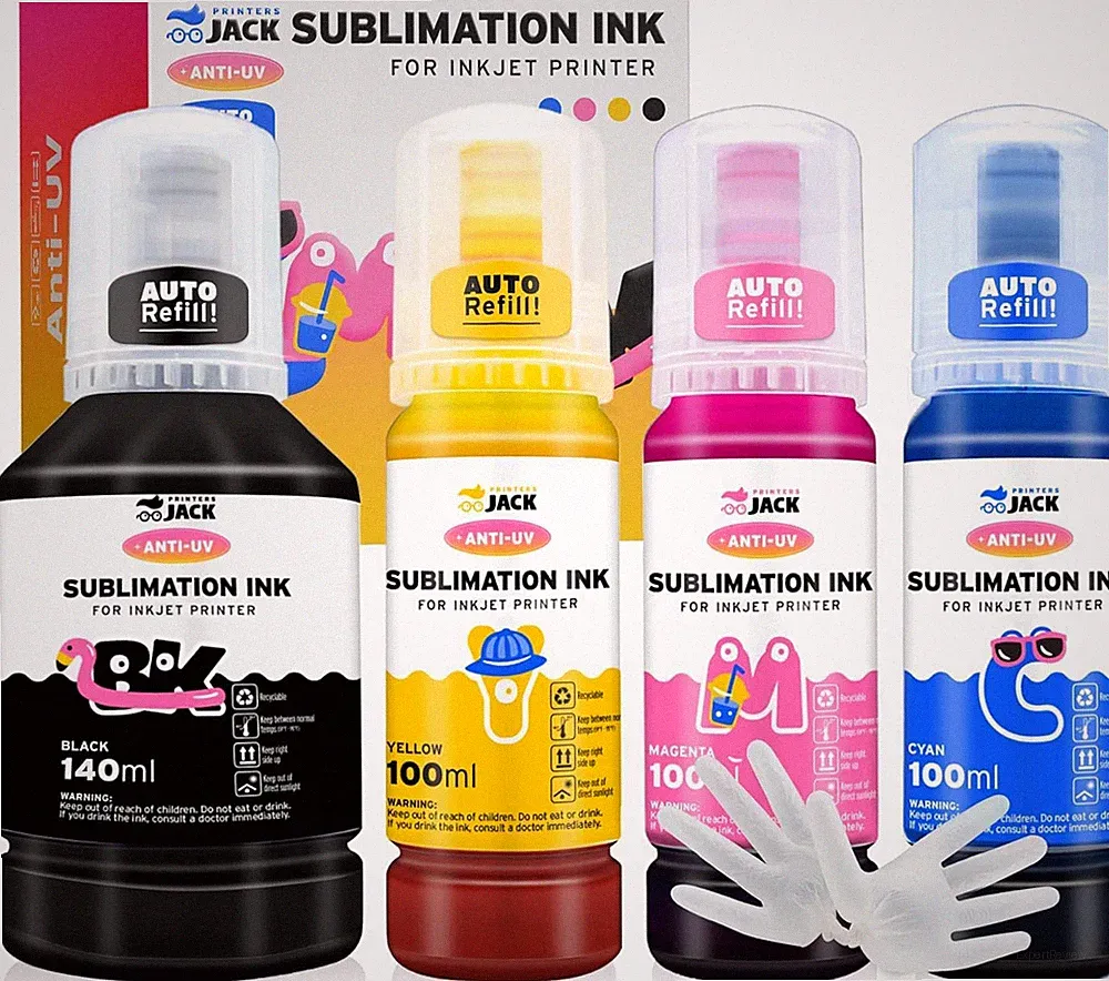 Printers Jack 440Ml Sublimation Ink for Supertank Inkjet Printer ET-2400 ET-2720