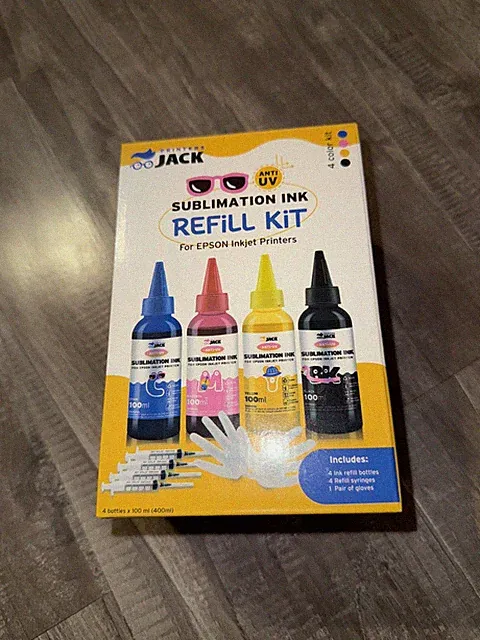Printers Jack - Sublimation Ink - 400ml Refill Kit - for Epson Inkjet Printers