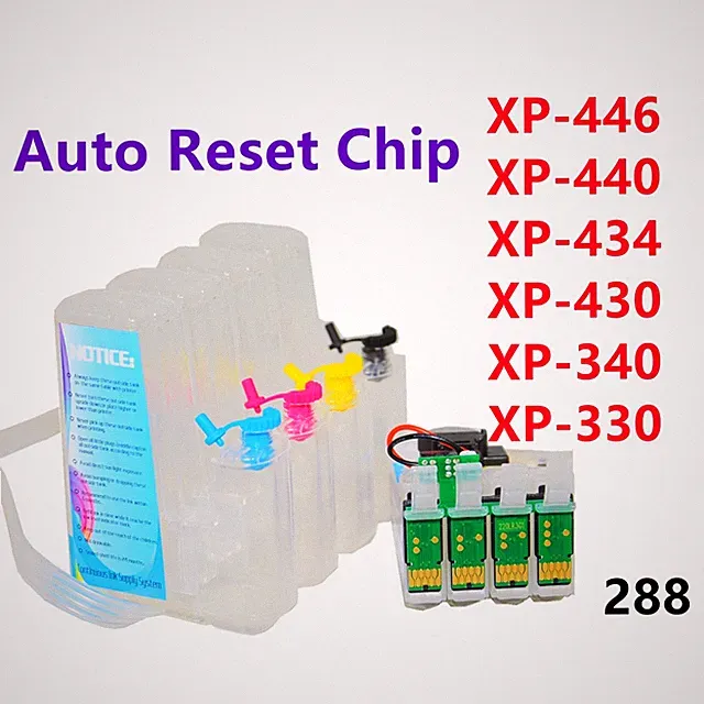 refillable CISS cis ink system xp446 xp440 xp434 xp430 xp340 xp330 288 cartridg*