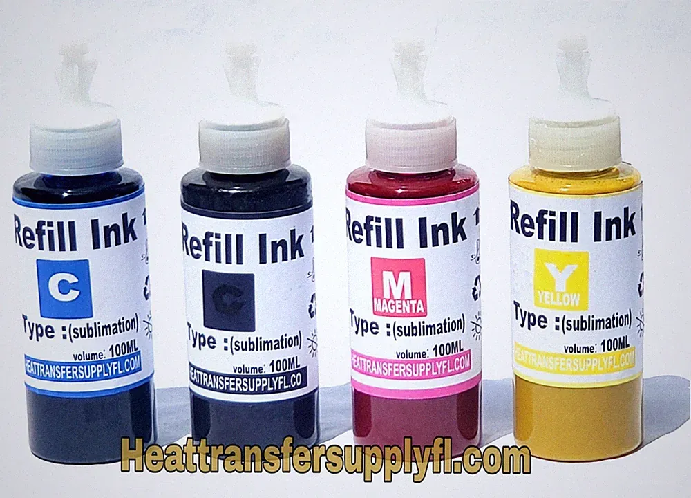 Sublimation ink for epson 7720 REFILLABLE 100ml BOTTLES
