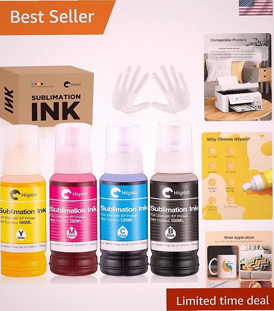 Vibrant Sublimation Ink for ET-15000 Printer